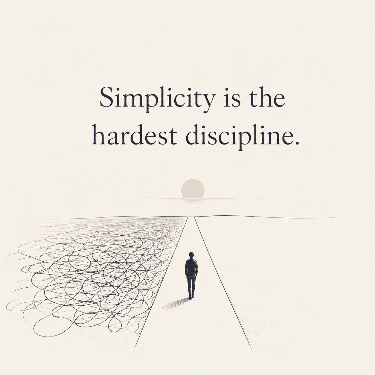 Simplicity is the hardest discipline