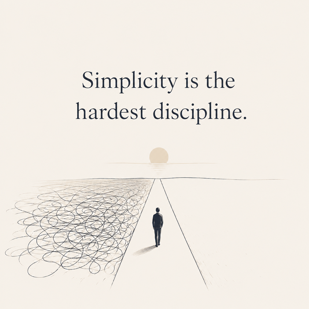 Simplicity is the hardest discipline